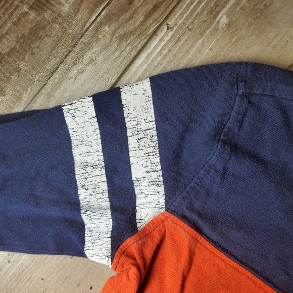 Gymboree Blue Orange and White Long Sleeve Raglan Tee Boys Size XS (4) - Picture 4 of 12